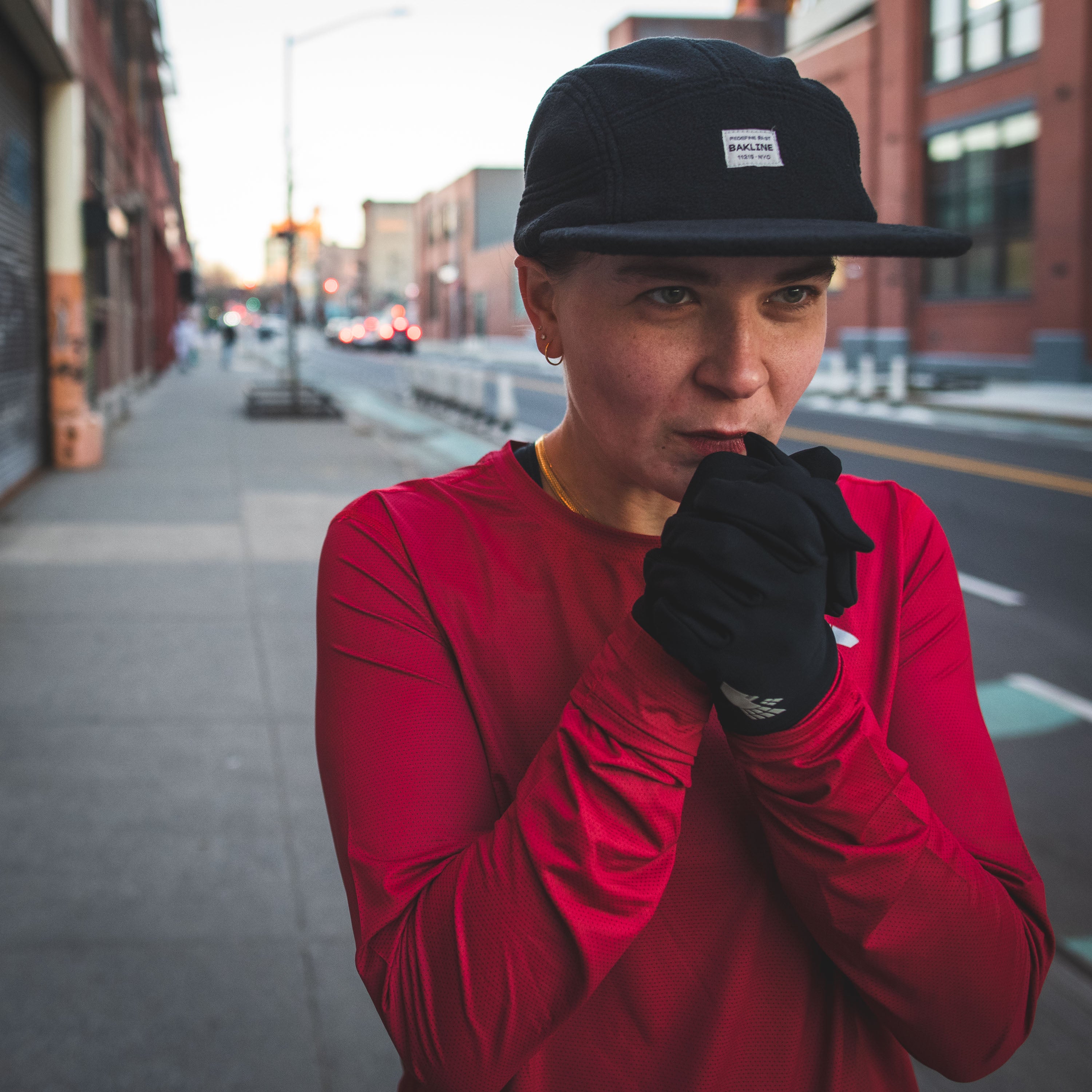 Fleece running hat online